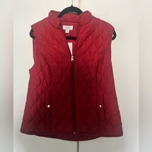 Croft & Barrow // Red Quilted Vest
